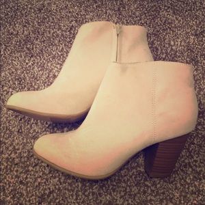 Cream booties
